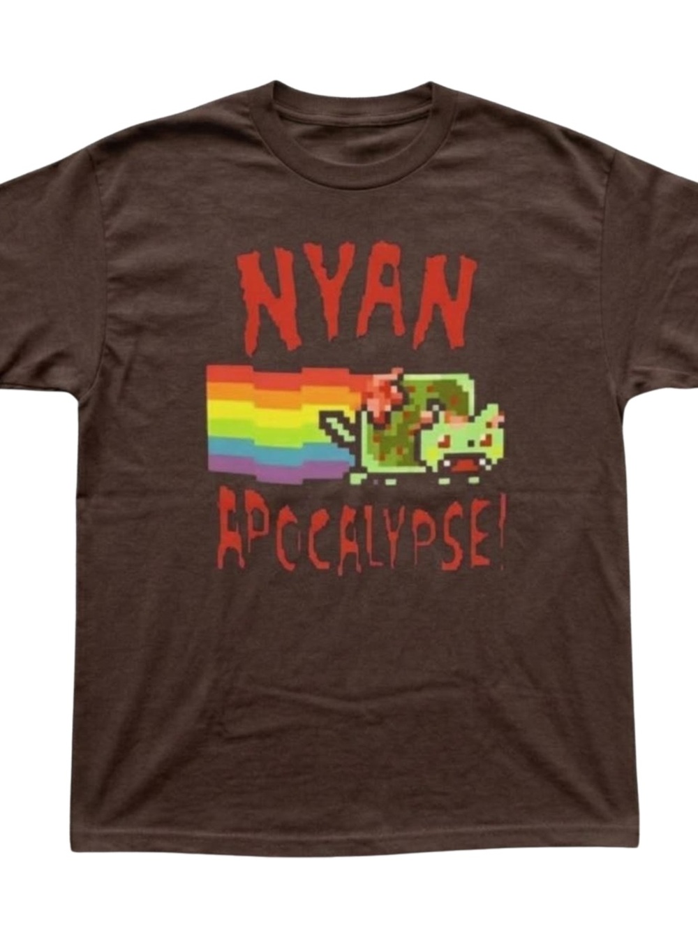 Gildan Brown Nyan Apocalypse Graphic Tee